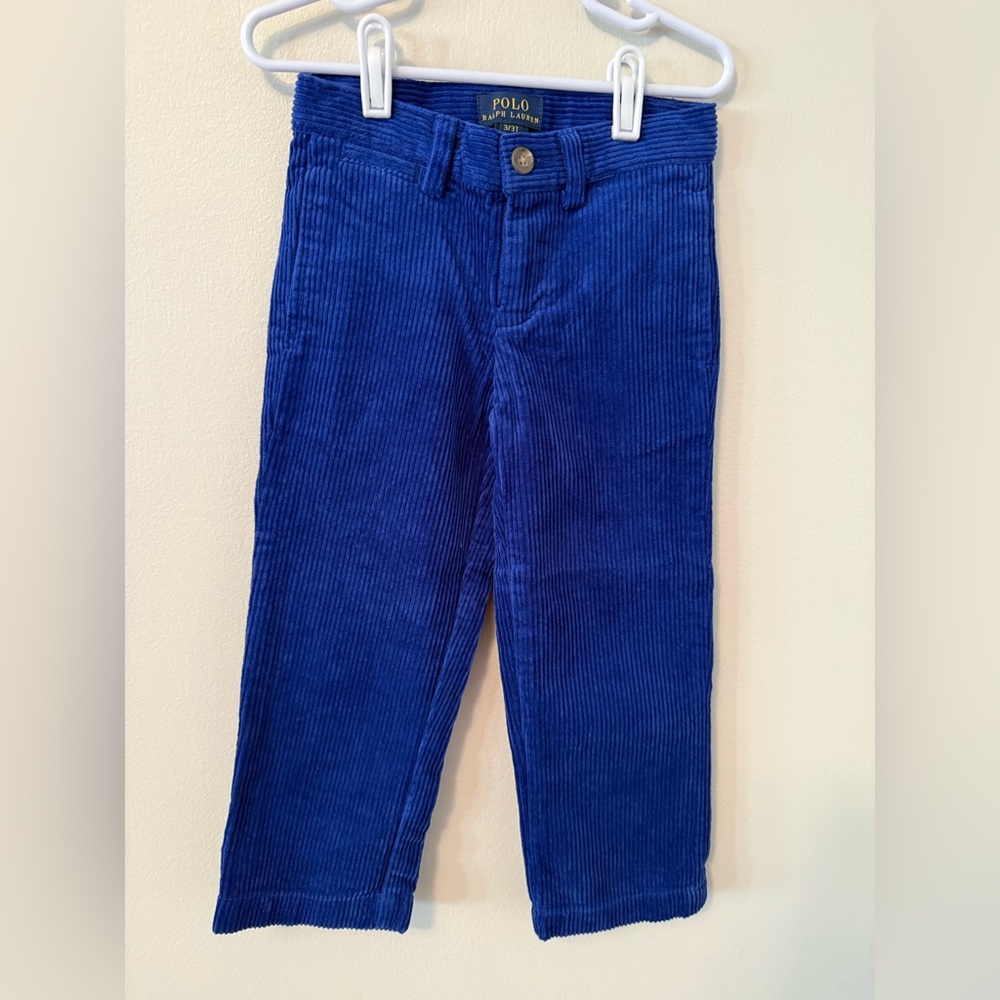 Polo by Ralph Lauren Kids' Vibrant Blue Corduroy Trousers